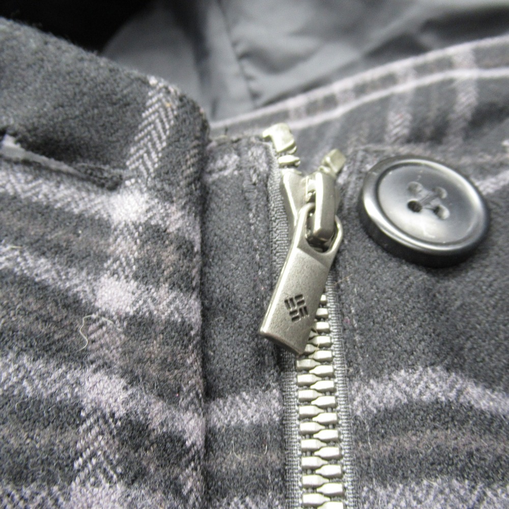 Columbia Jacket Womens XS‎ Black Plaid Omni Heat Belted Heavyweight Trench Coat - Picture 11 of 16